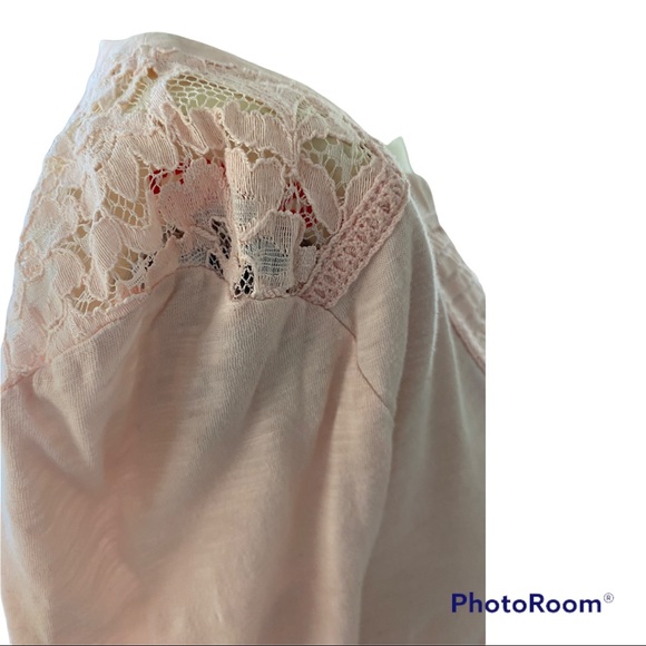 Anthropologie Meadow Rue Anona Tee Lace Henley. S - Picture 5 of 10